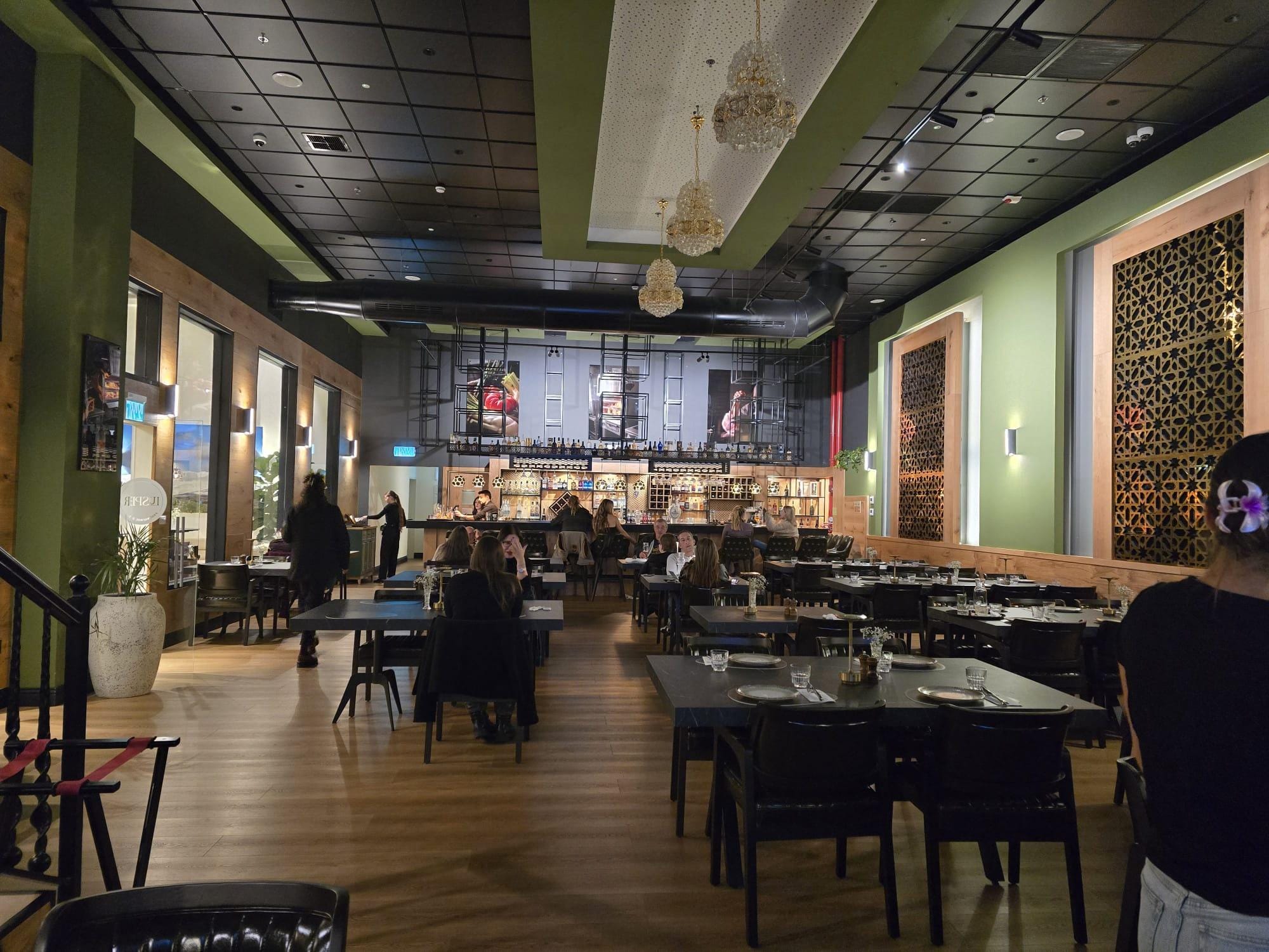 The hotel's restaurant