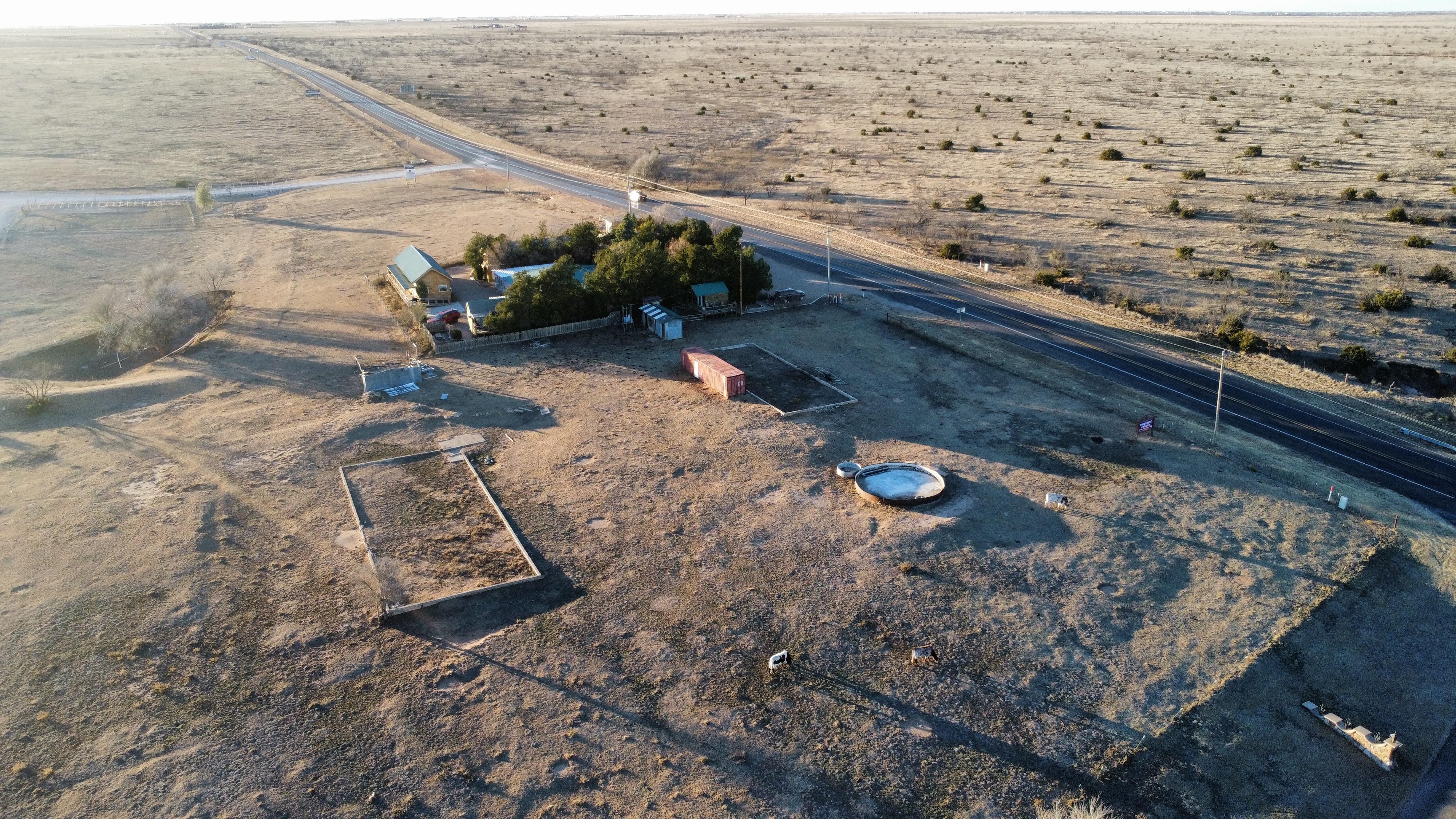 Drone pic of the property it’s on