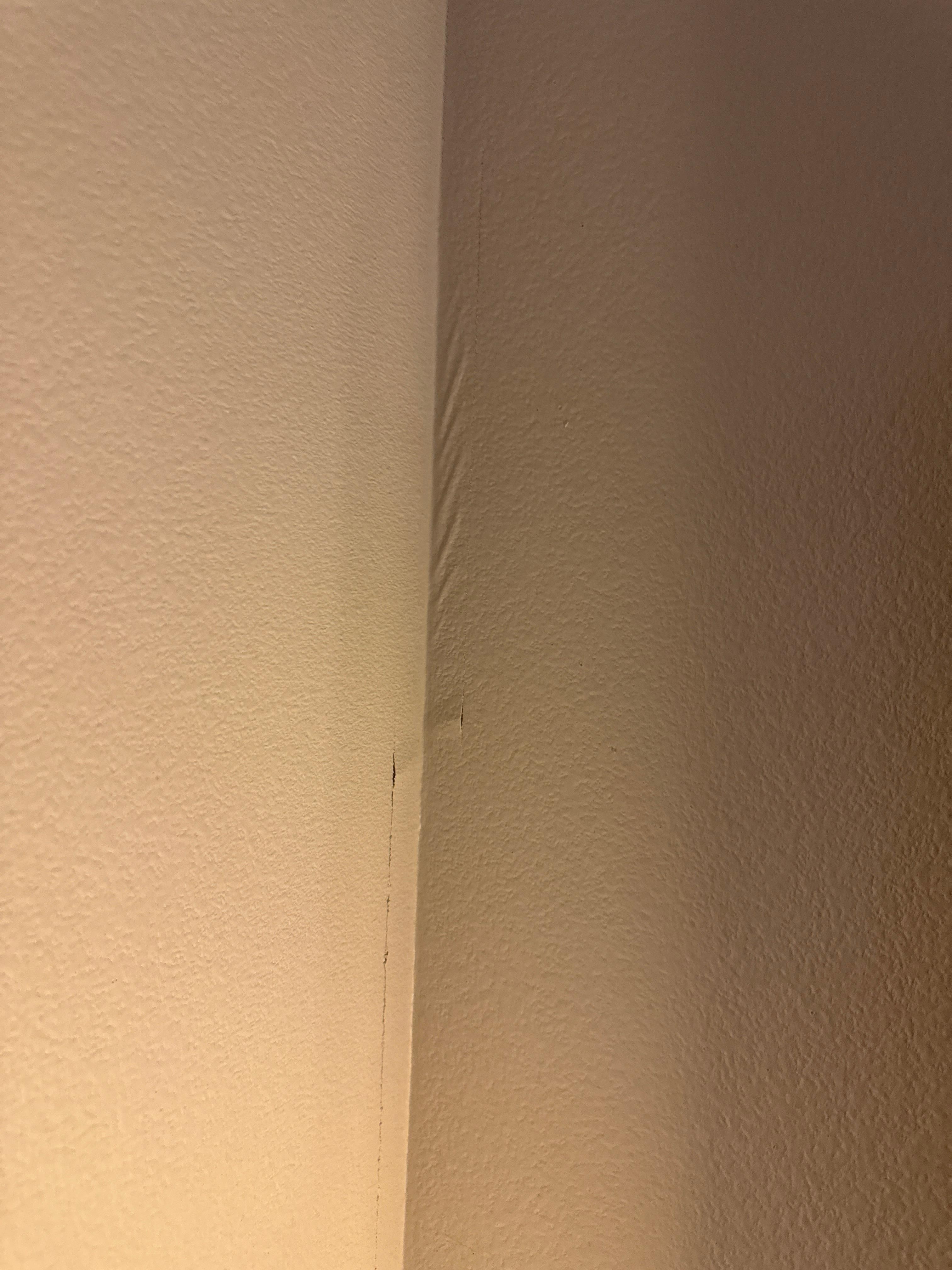 Water damage probably the reason it stinks in here. 