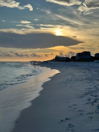 Beach close to home.