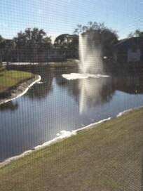 Fountain outside the Lanai