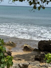 Beach behind the house