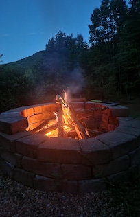 Firepit at cabin