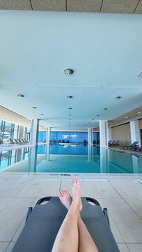The indoor pool