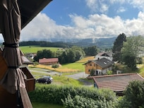 Uitzicht vanaf het balkon