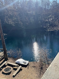 View of lake from deck