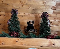 Decorated so beautiful for the holidays.