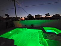 Evening view from the patio.