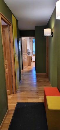 When entering the apartment