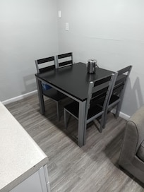 Dinette table.