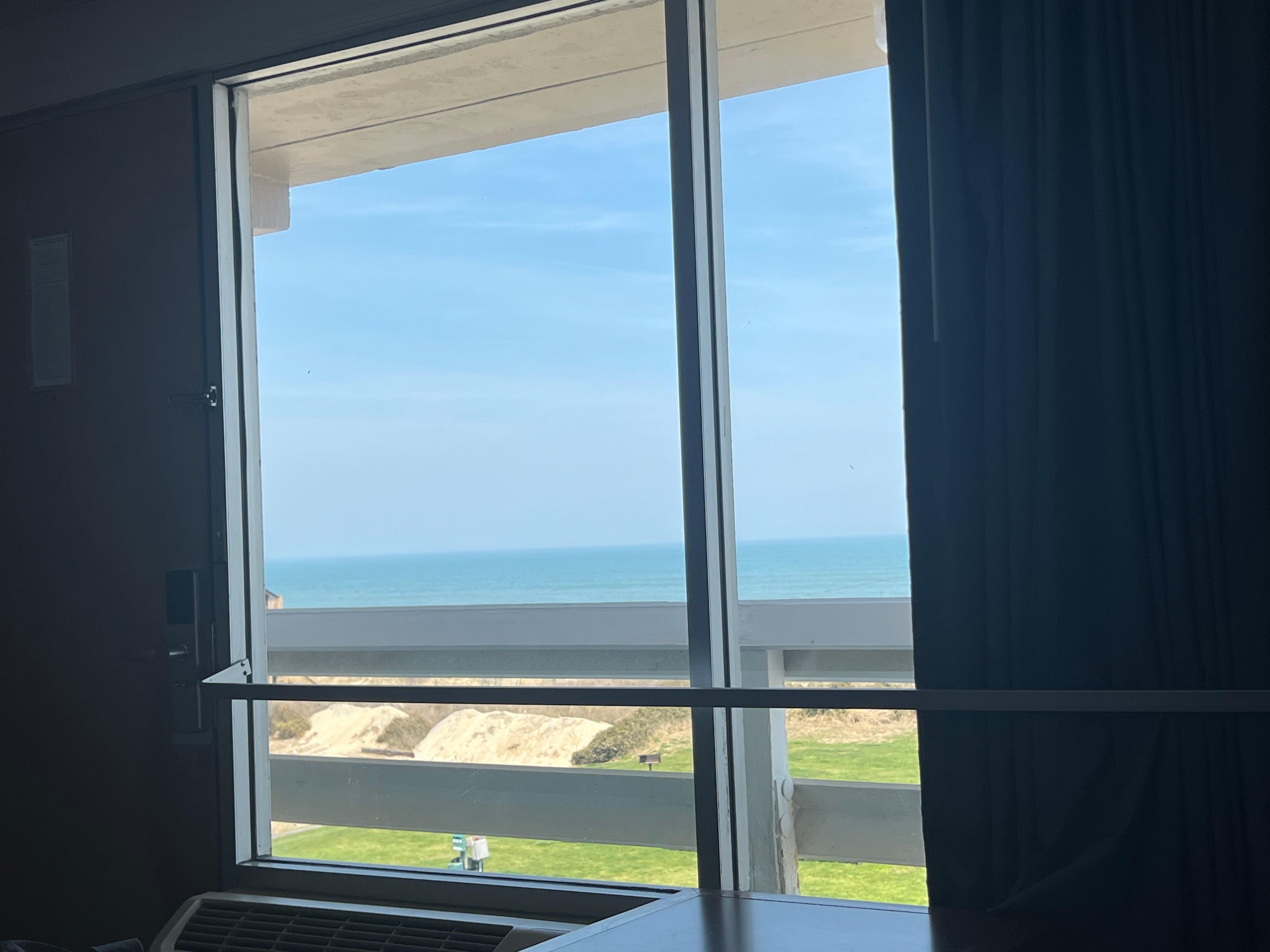 View from the bed in room 320. 