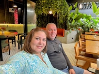 El área de las mesas para desayunar