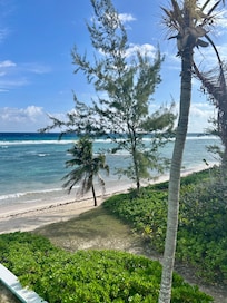 View from rear door.