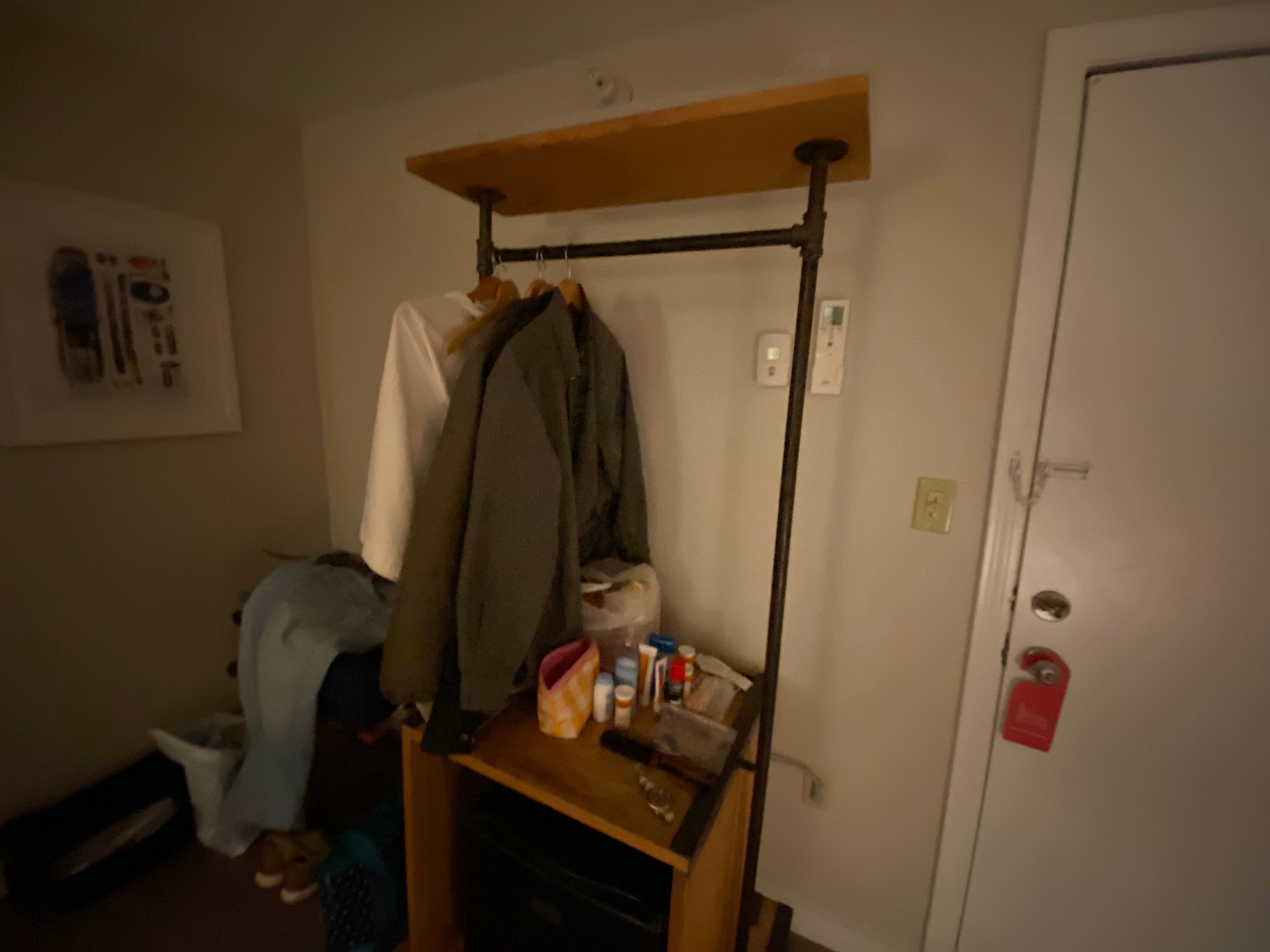 Your wonderful no closet. 