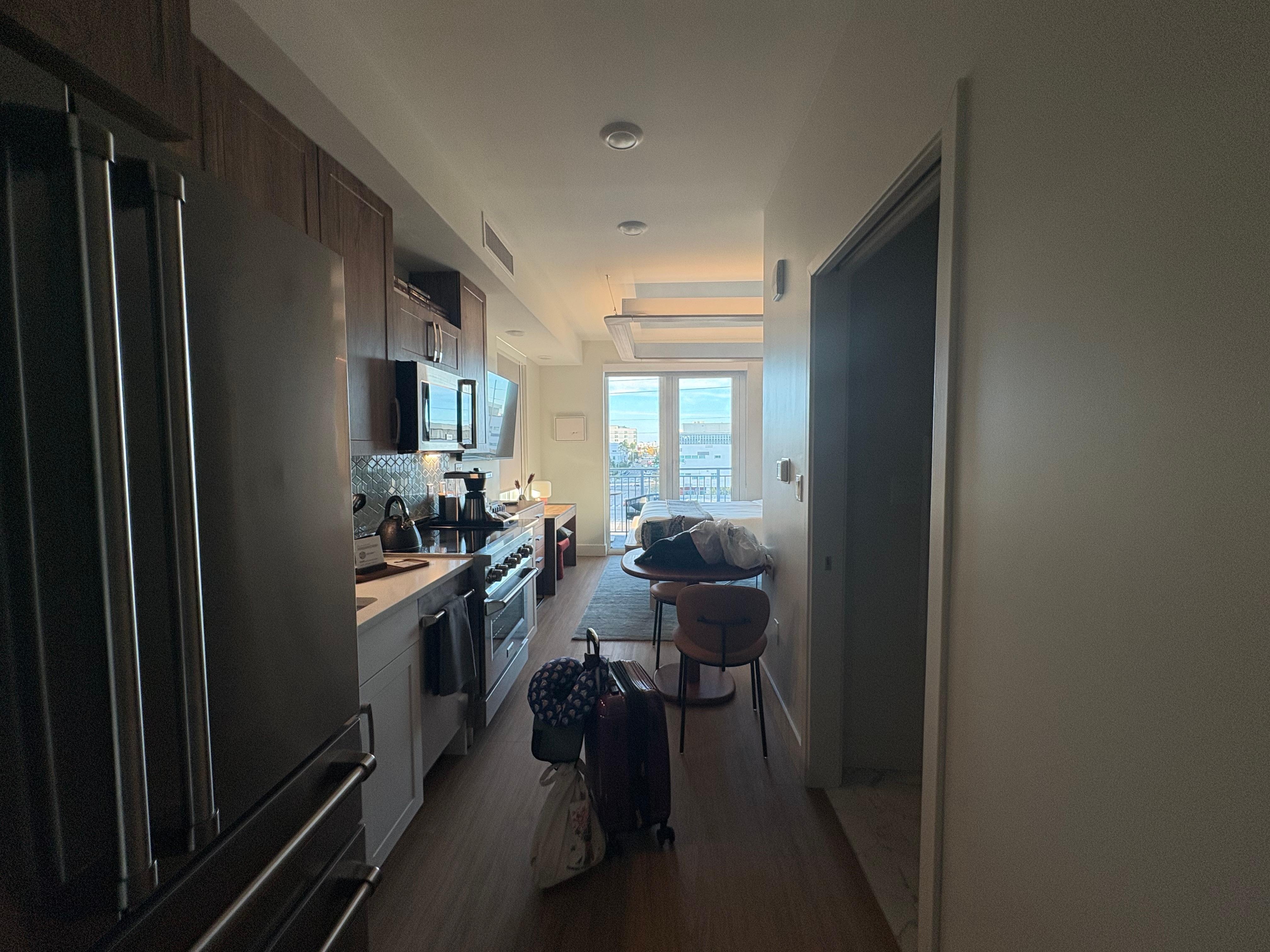 Beautiful studio view upon arrival.