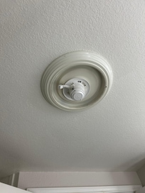 Open electrical in bathroom