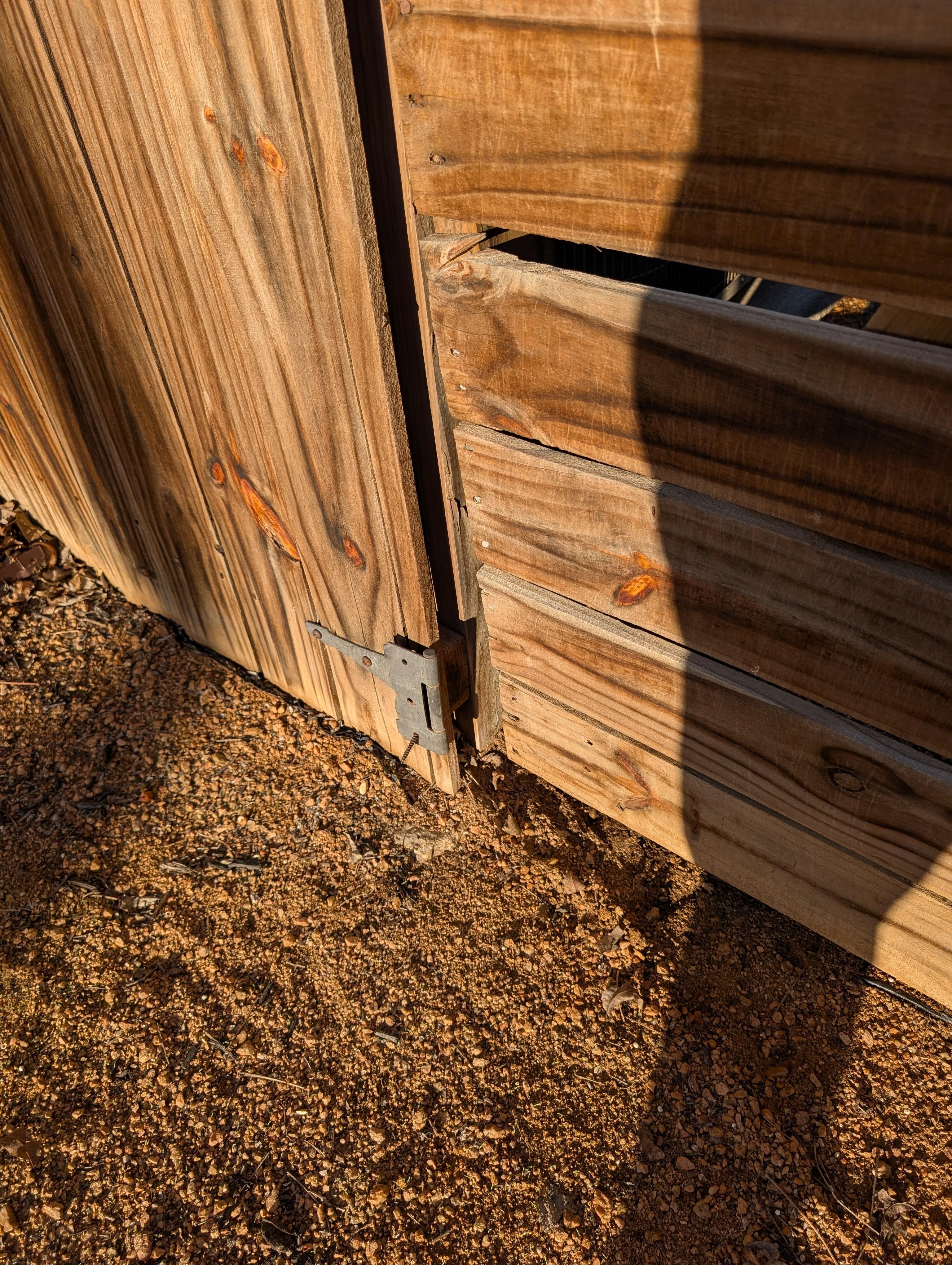 Hinges off the gates.