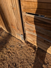 Hinges off the gates.