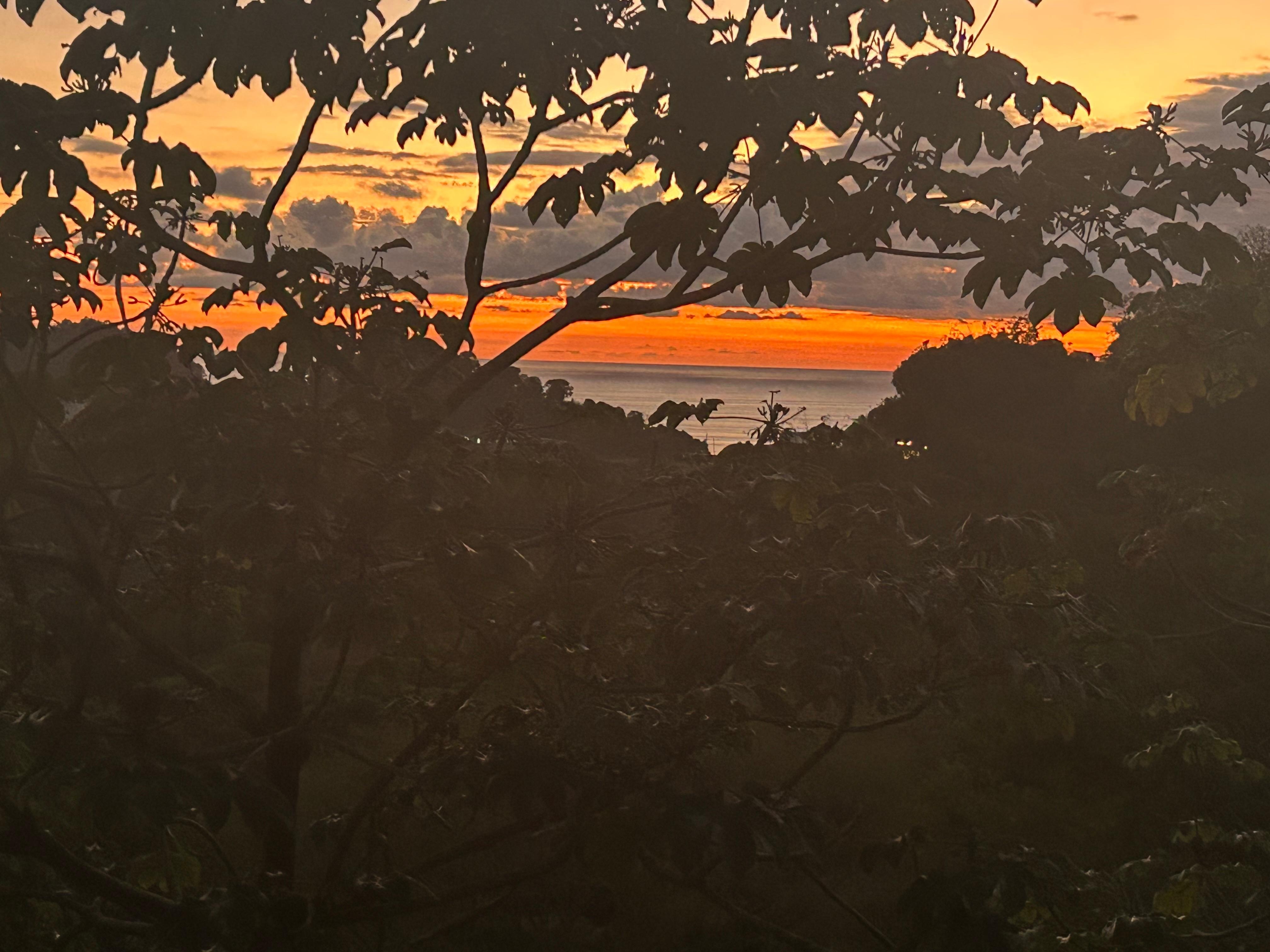 Sunset from the balcony