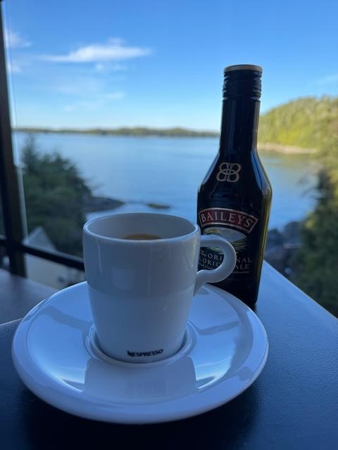 Morning foffee on the balcony