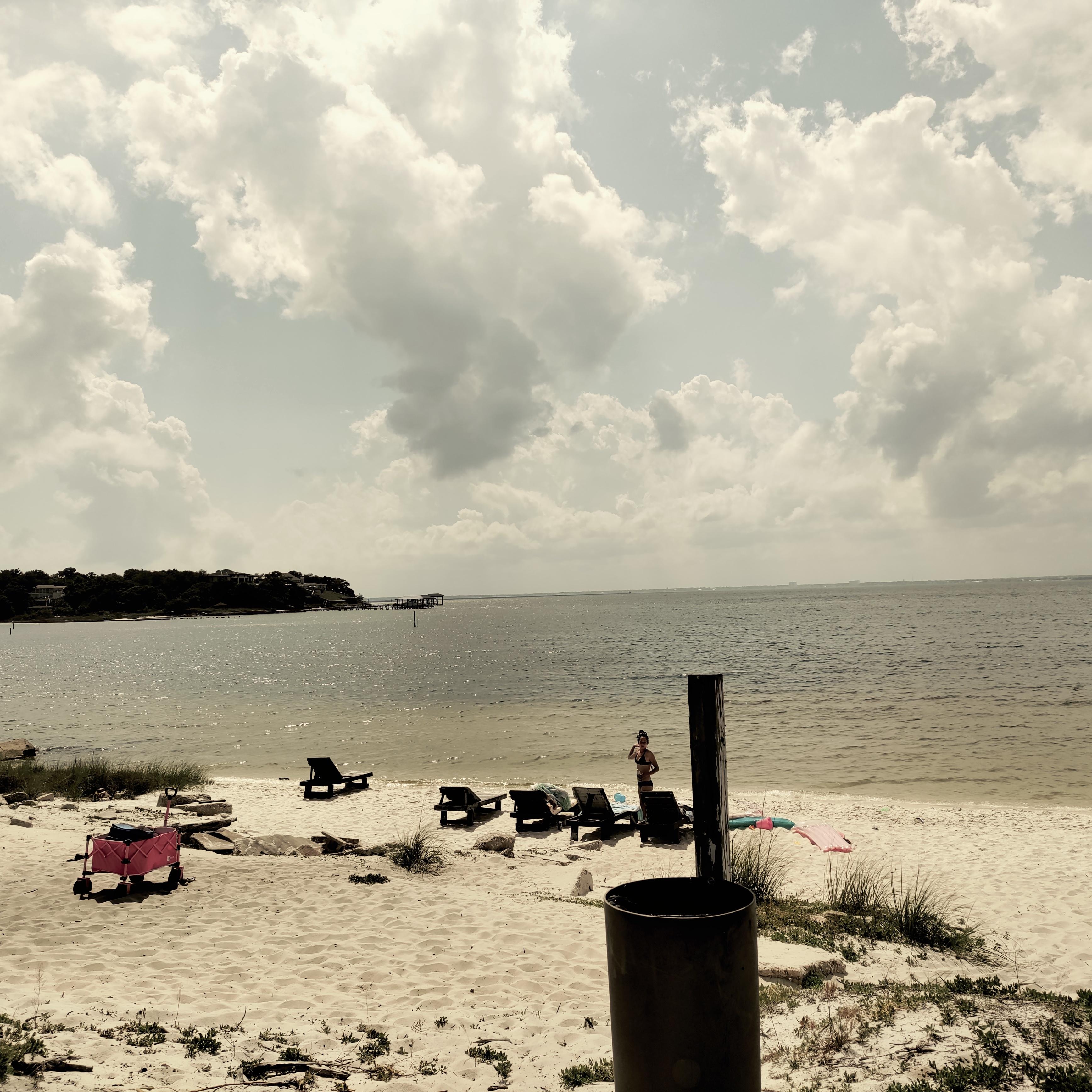 View from the pool area