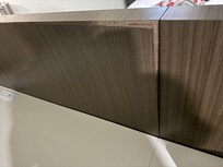 Peeled off laminate.