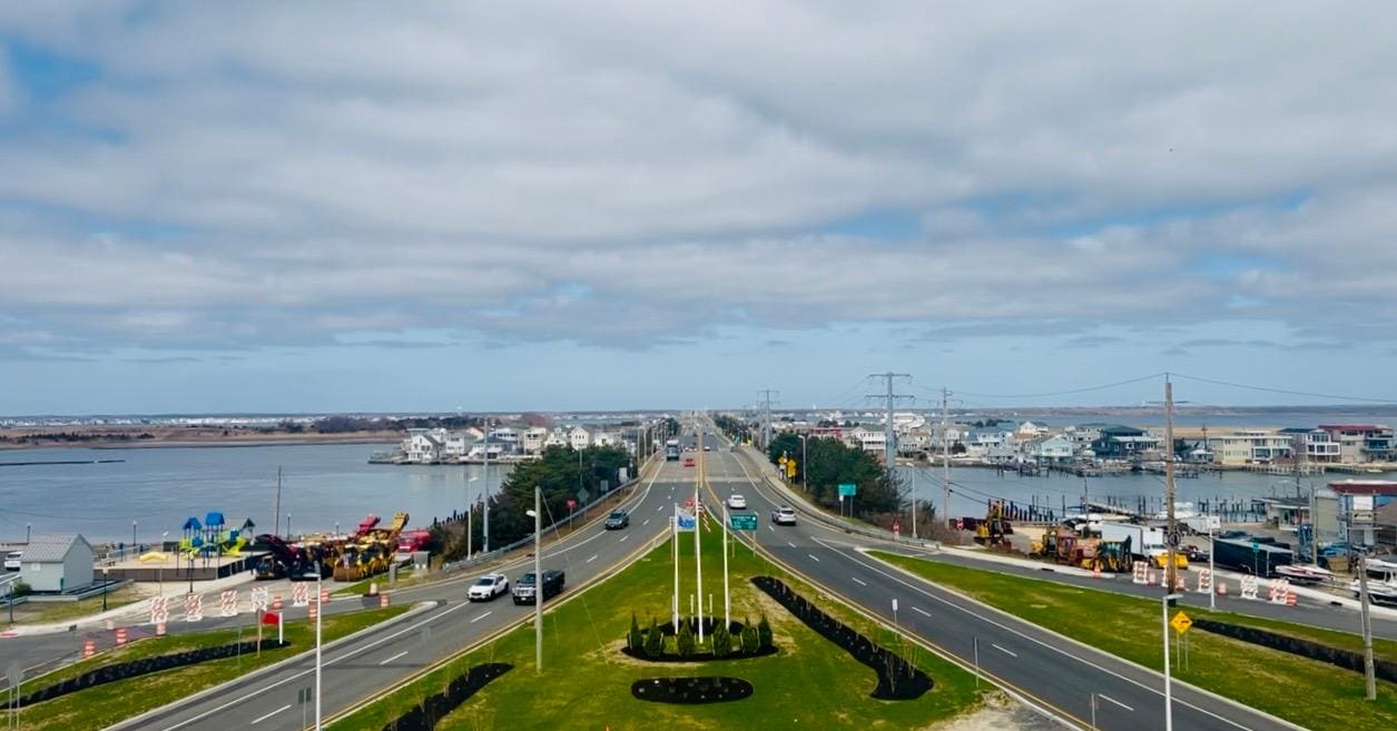View from hotel rooftop