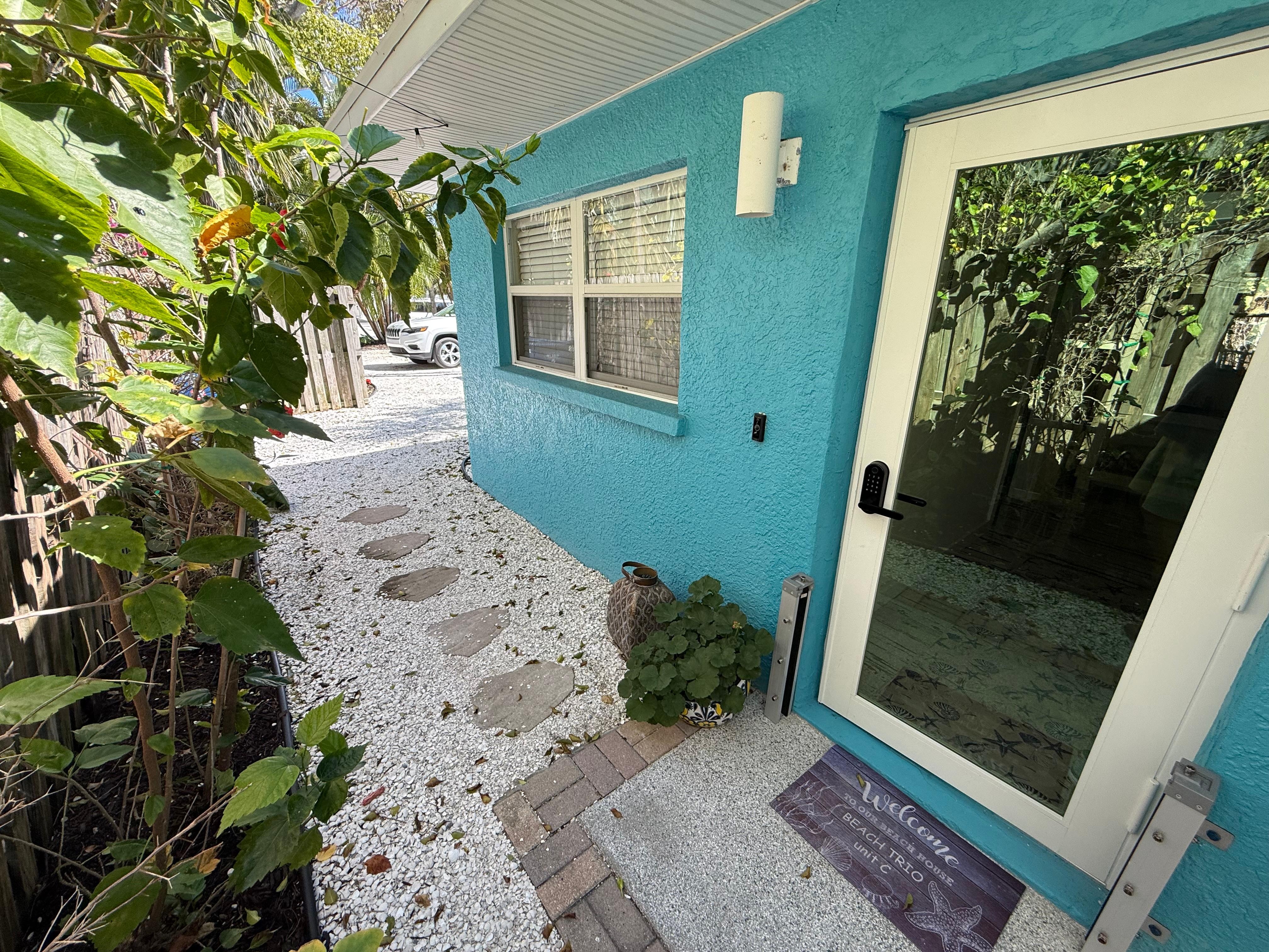 This is an end unit with dedicated off-street parking.