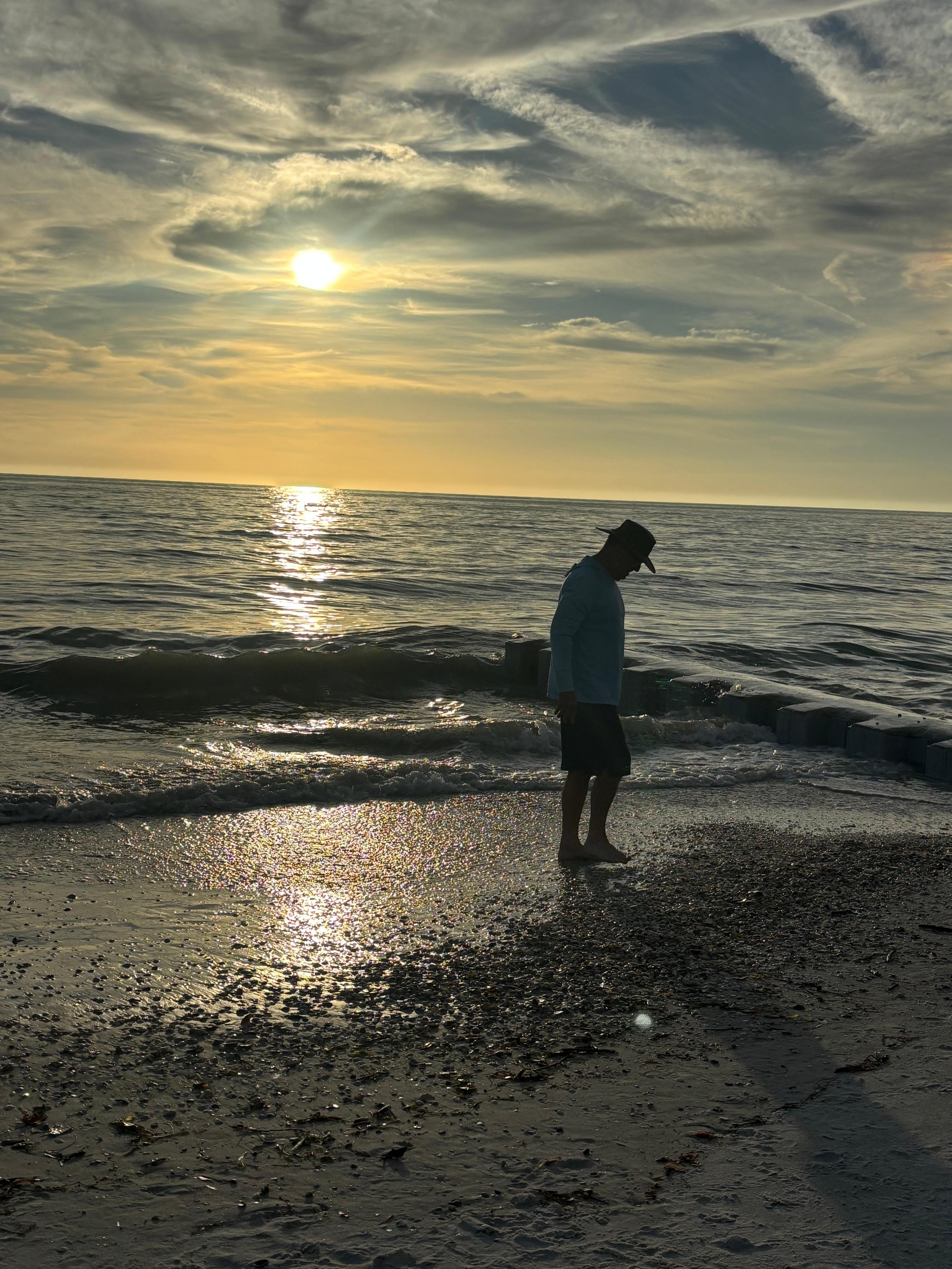 Sunset n seashells on our last night
