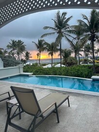 Our first sunrise from our beautiful room.