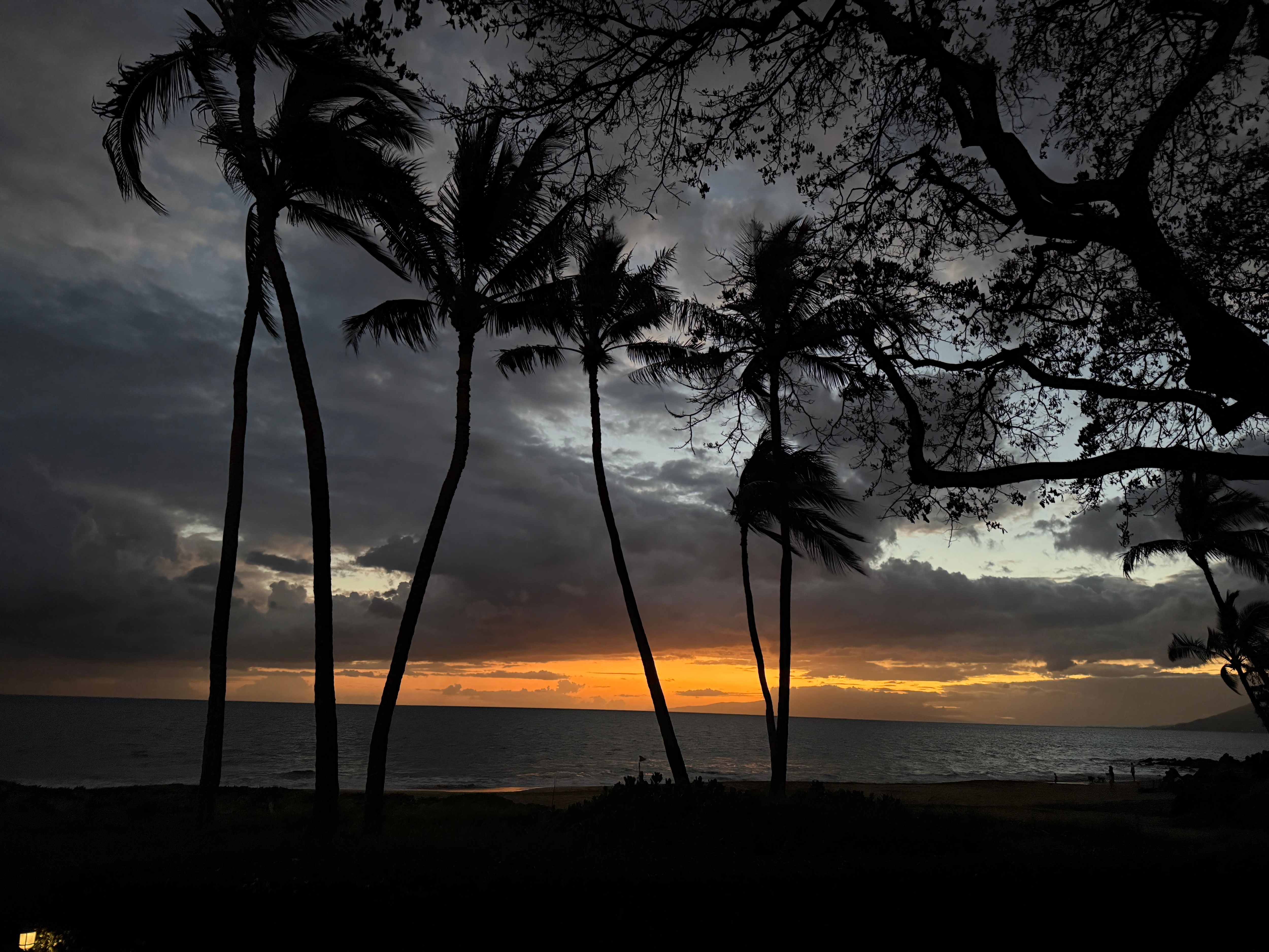 Sunset view from back patio