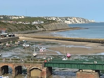 View of the harbour from our balcony