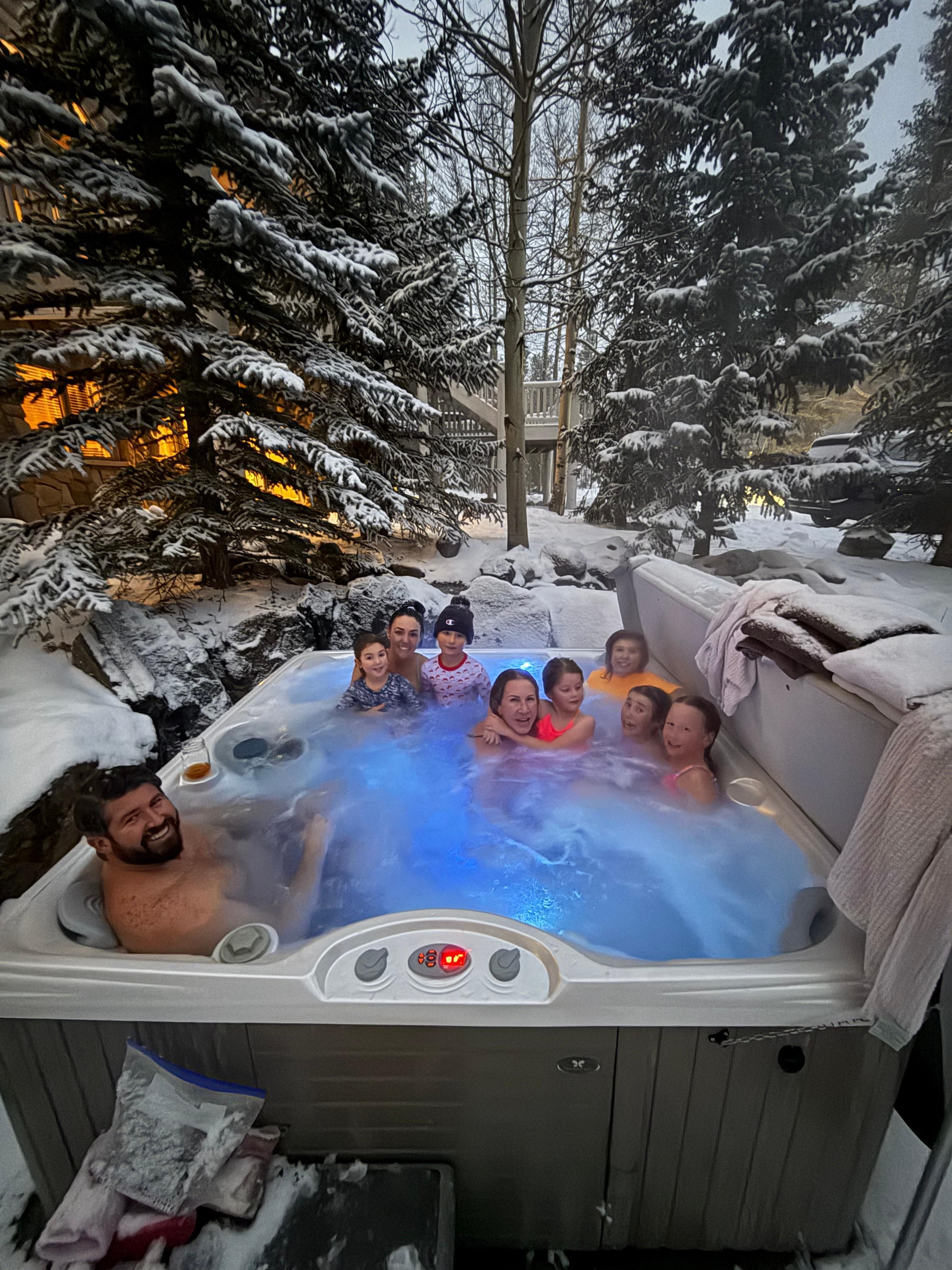 Outdoor hot tub