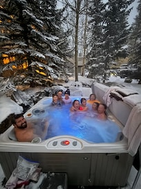 Outdoor hot tub