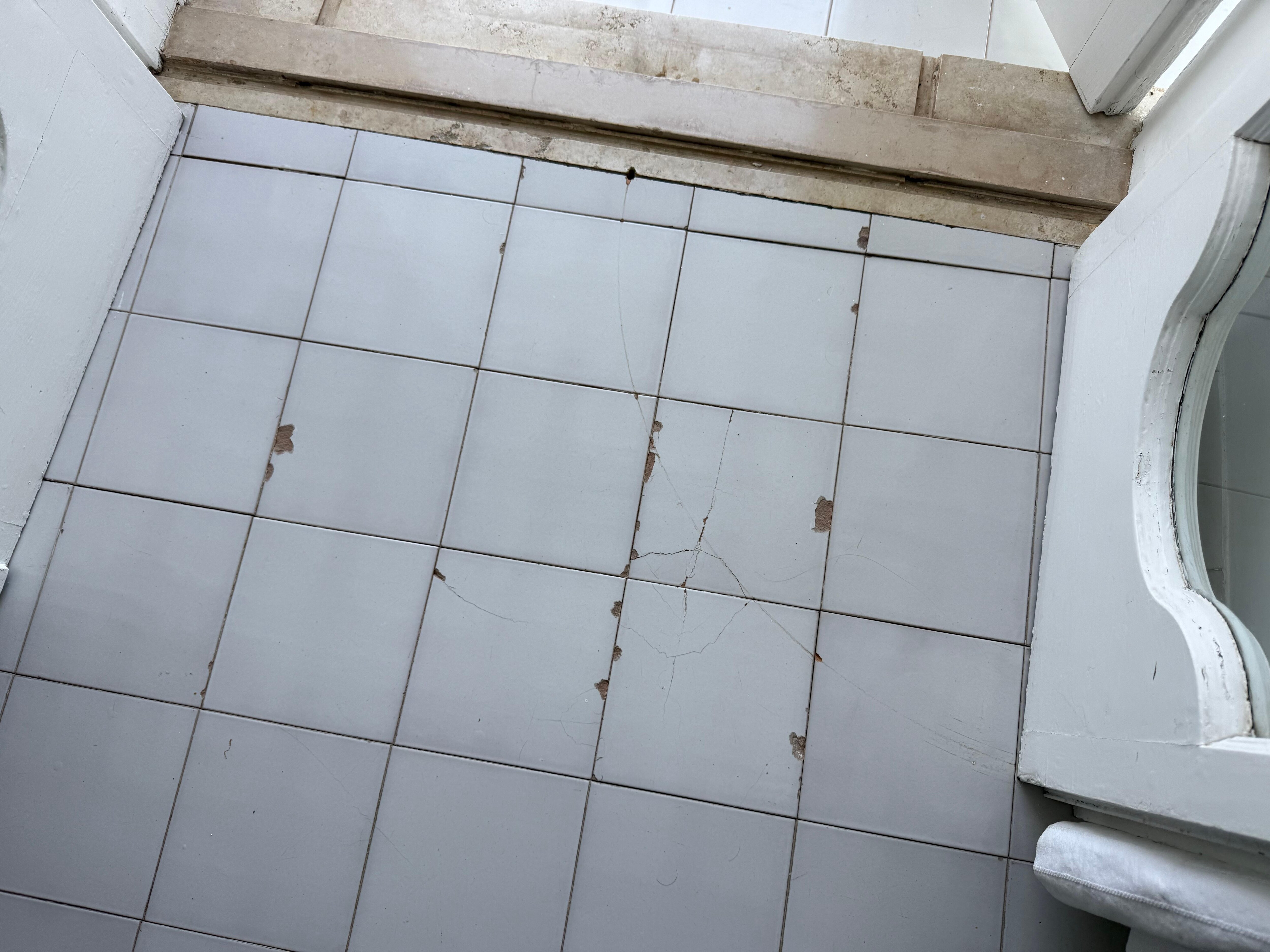 Broken tiles