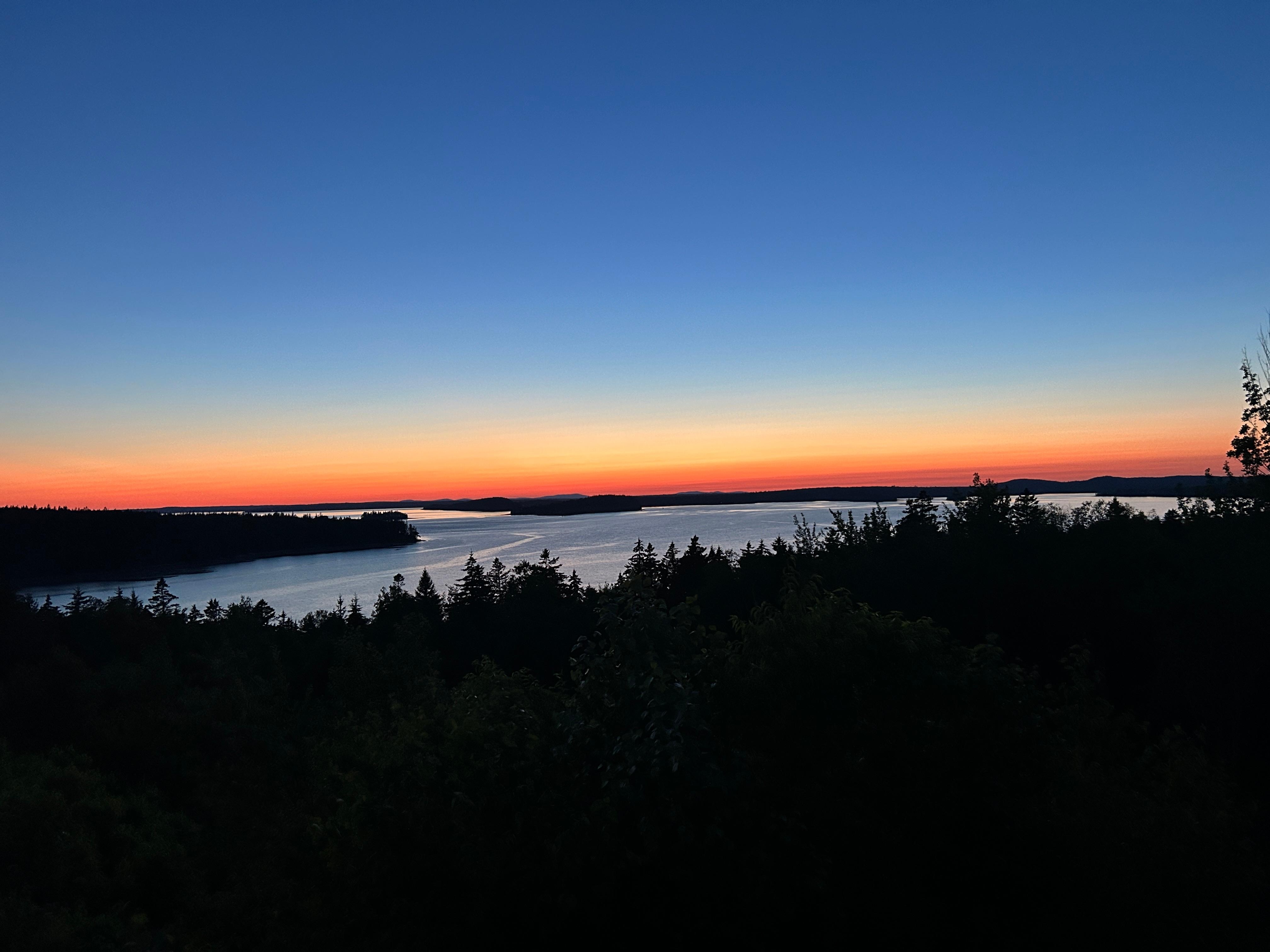 Sunset from Eagles Nest cabin