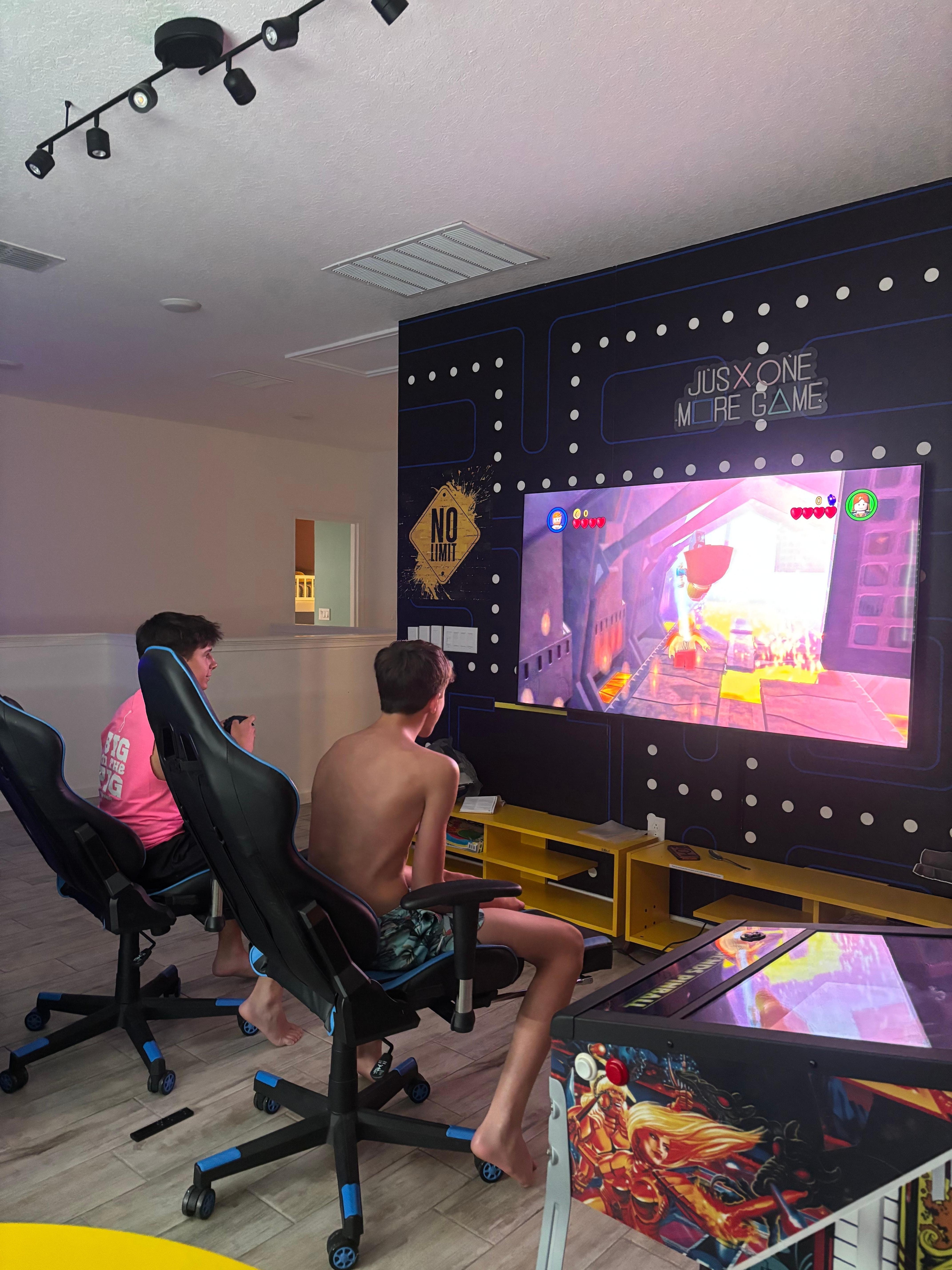 Love the game room at night