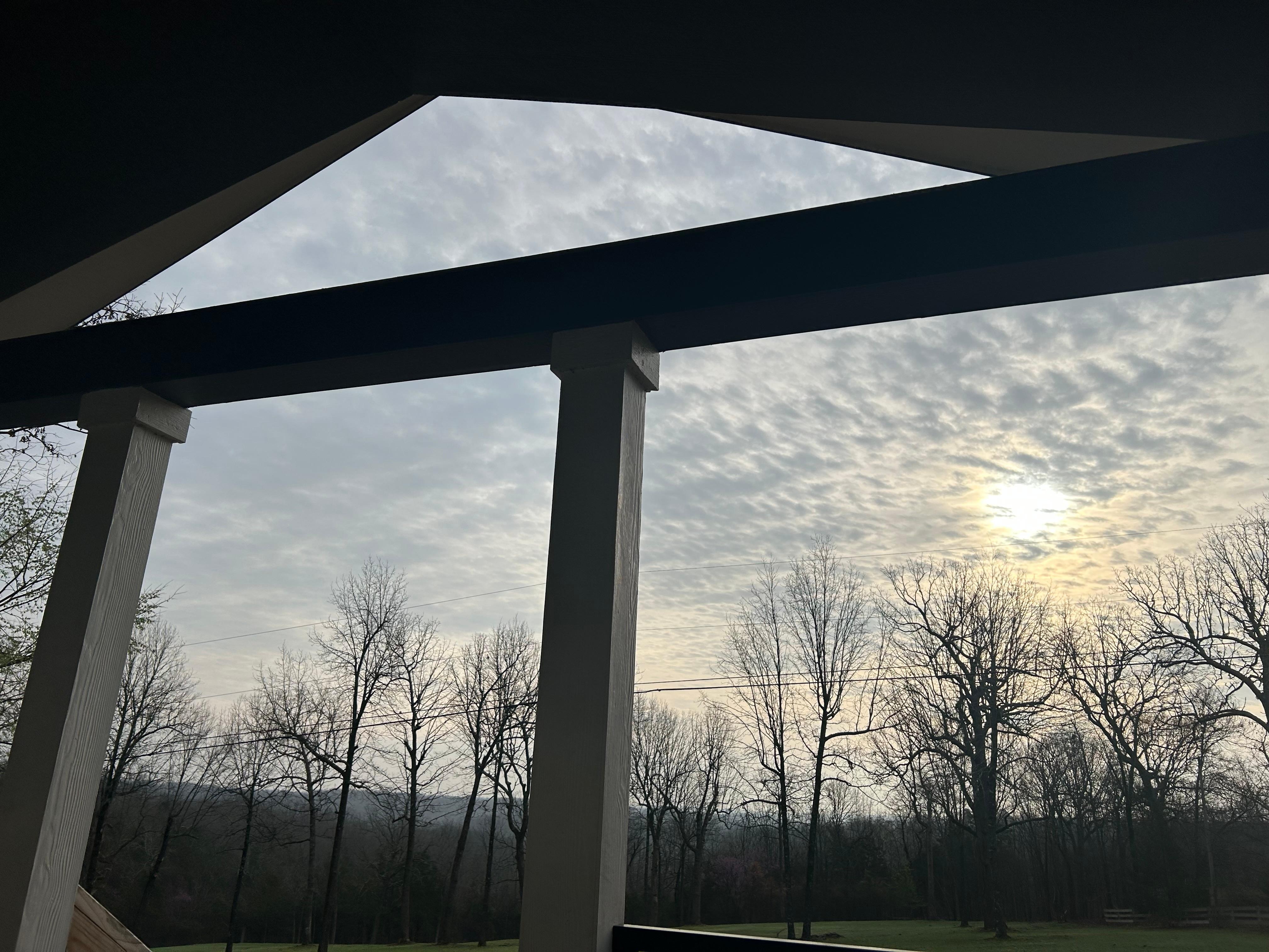 Morning view from our porch.