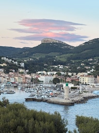 View from the sitting room at sunset