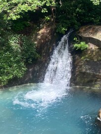 Waterfall hikes on property