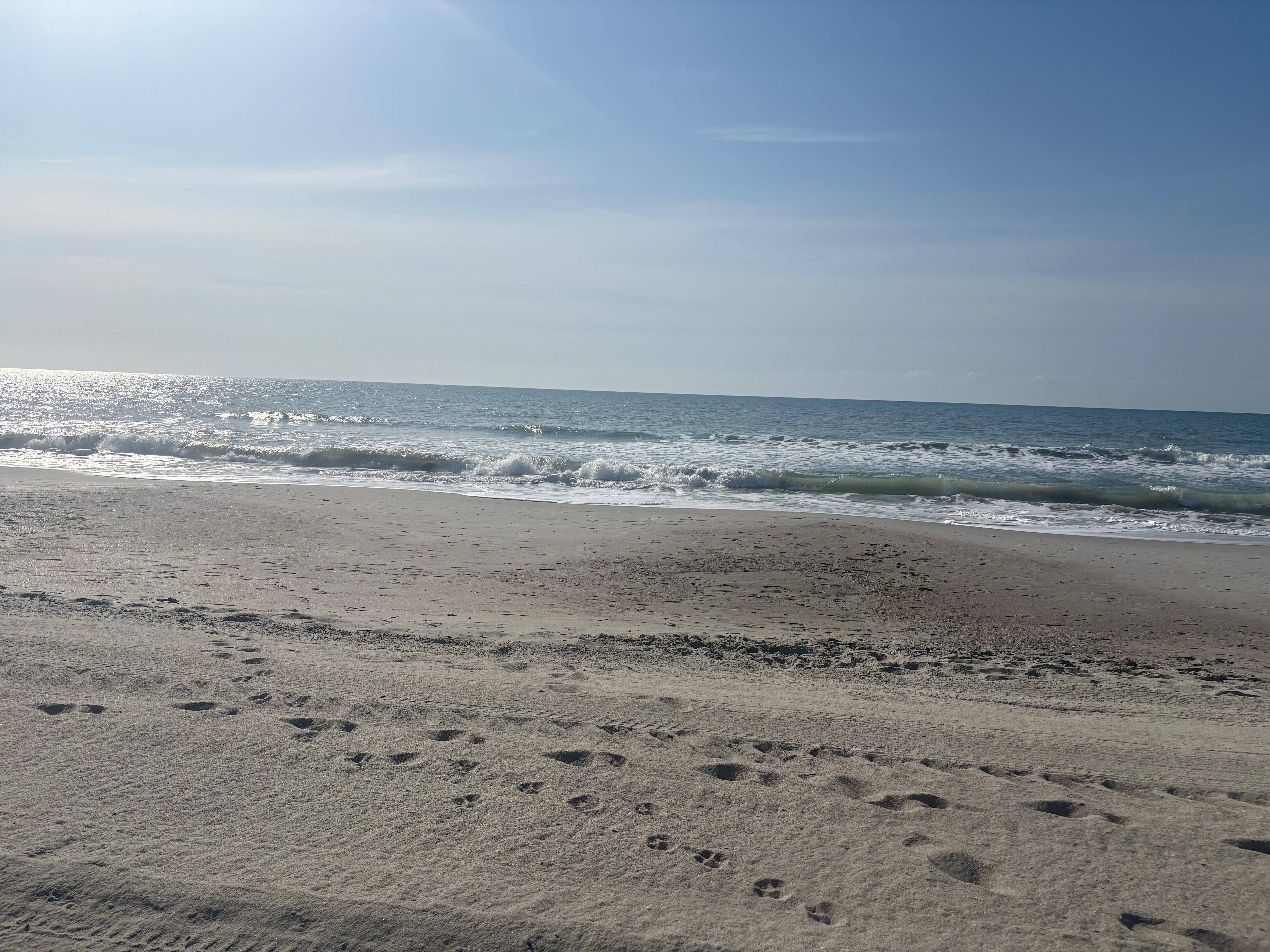 Our beach walk view.