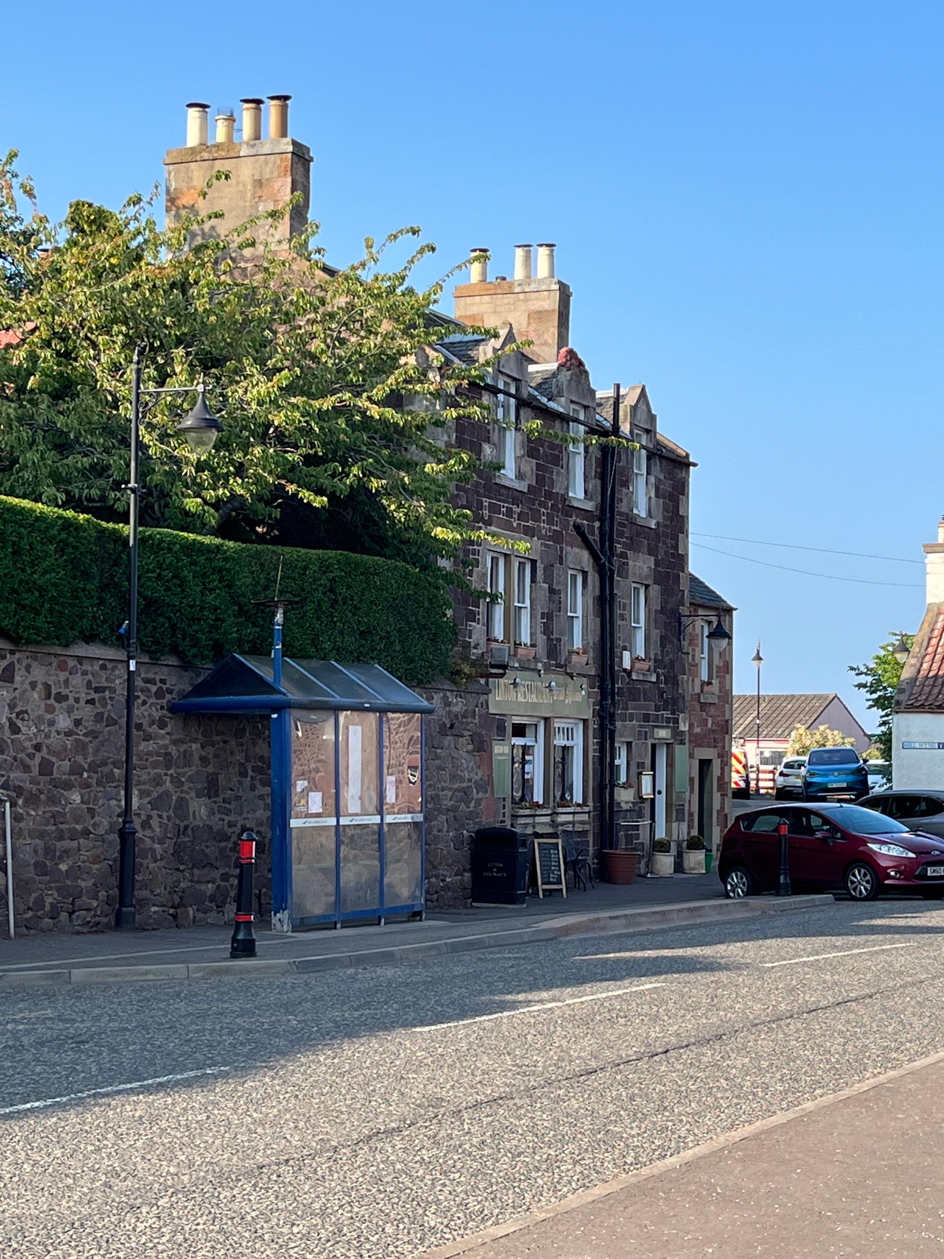 Easy access to a bus that runs straight into Edinburgh.