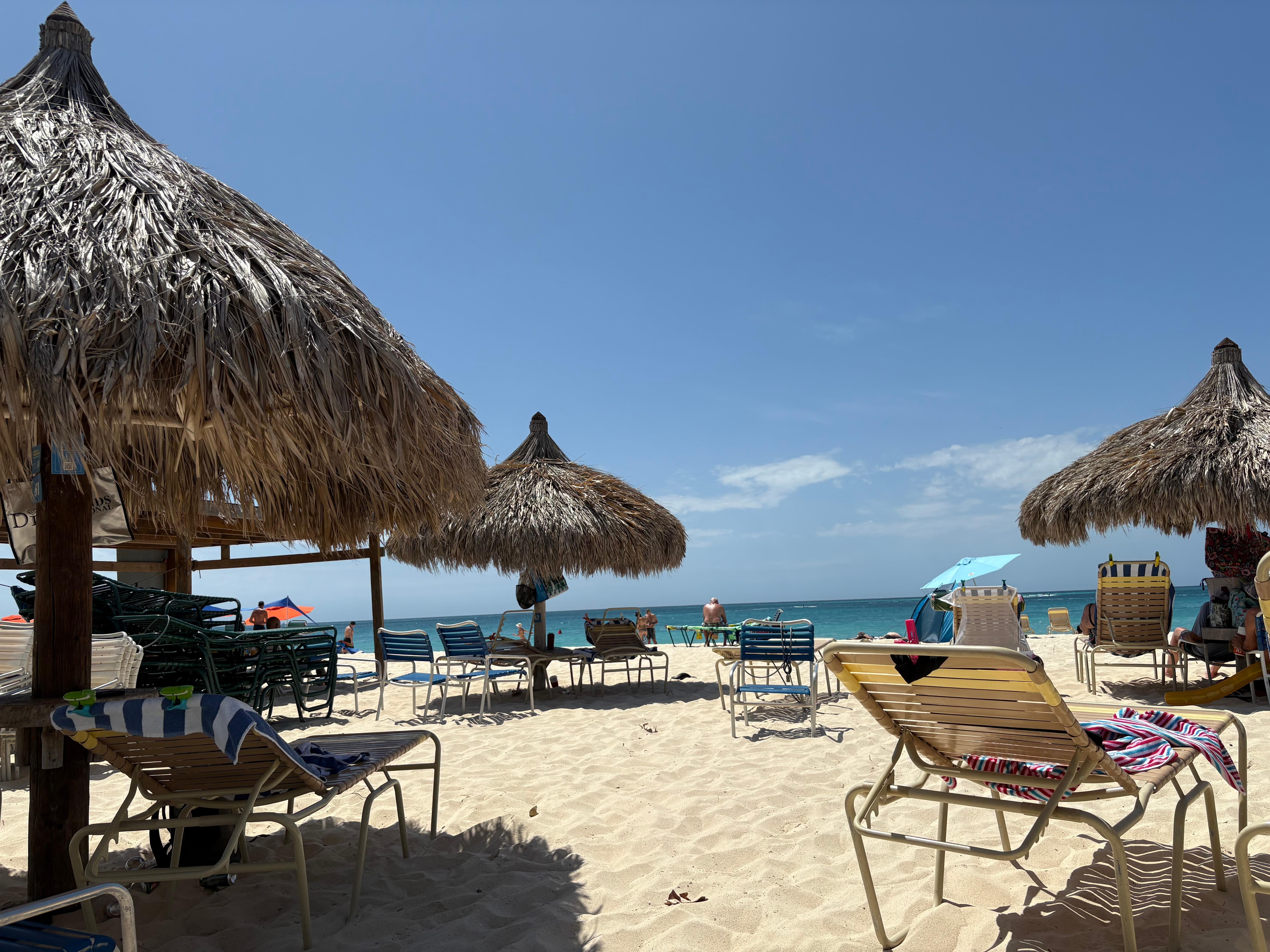 Beach is beautiful and staff helpful