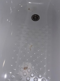 They said it’s not dirty, but not a kind of bathtub you’d want to use after a long day of travel. And not 4 star hotel worthy.
