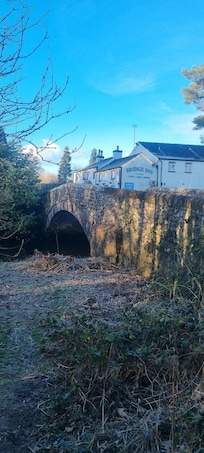 Daytime with little bridge nearby