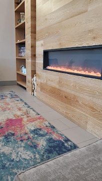 Lobby was warm and comfortable