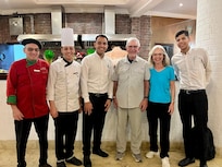 Our friends from the Italian Restaurant
