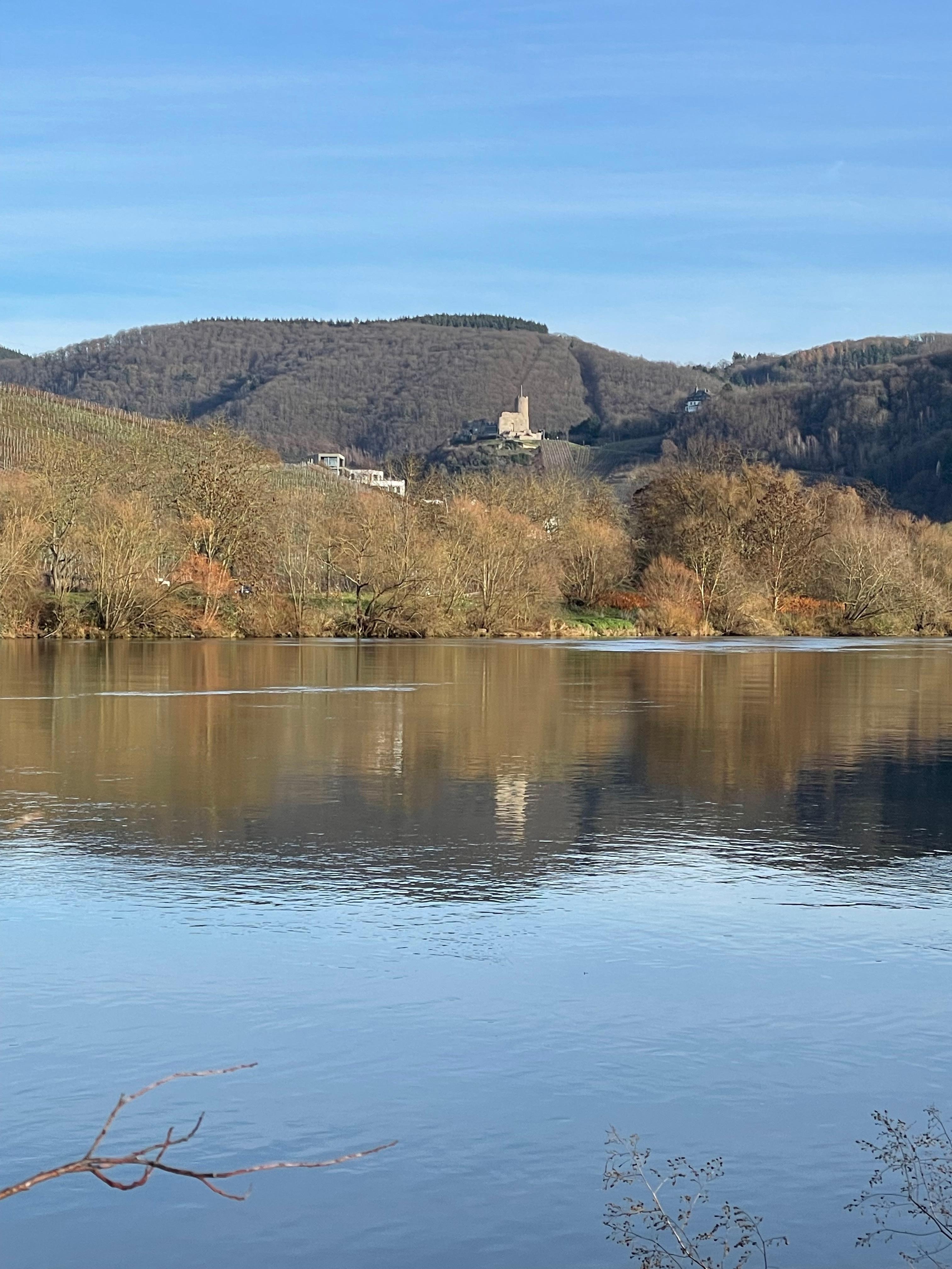 View of the river on a walk from the house to Bernkastel.