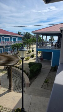 View from Balcony of our cabana.