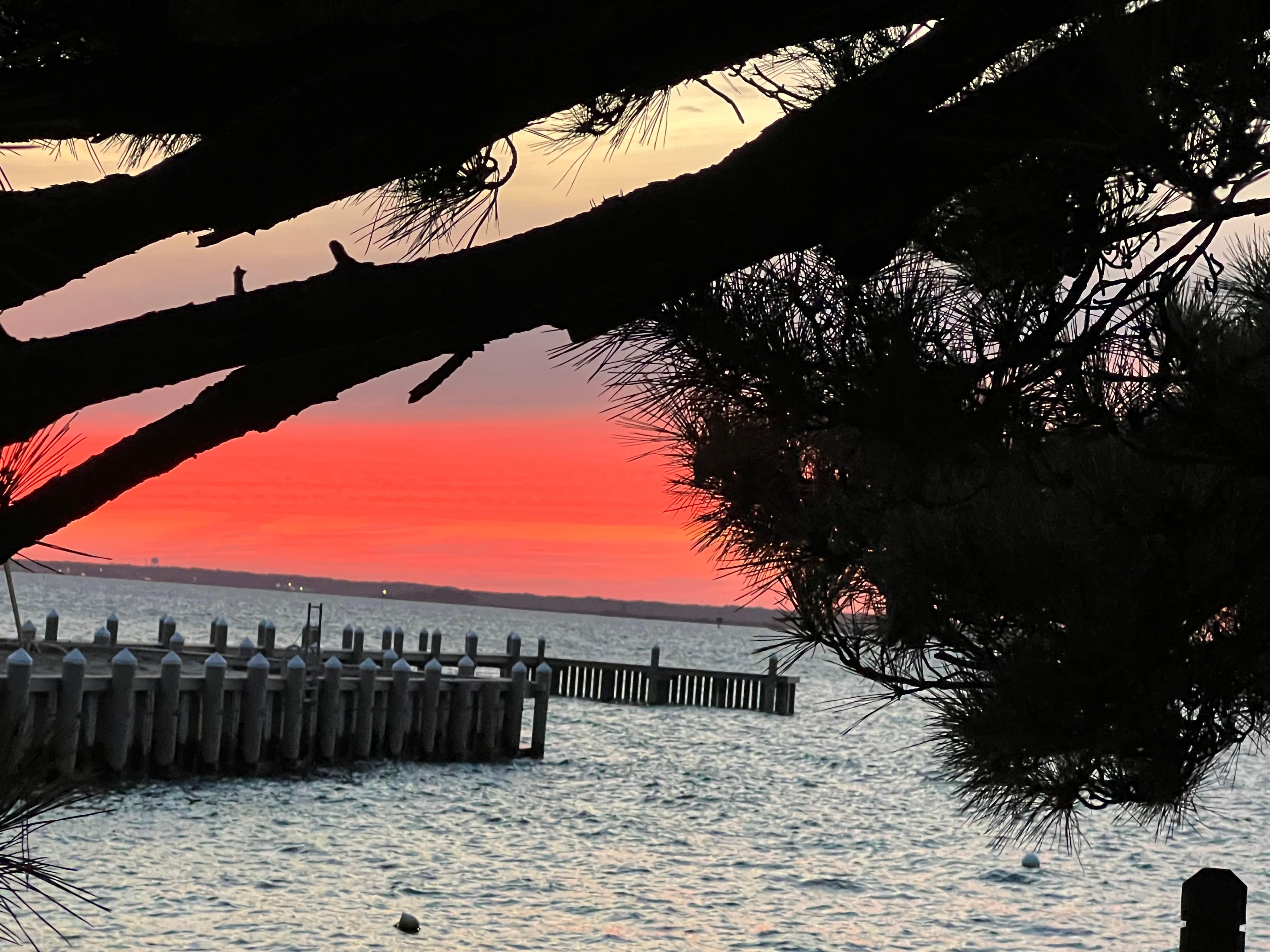 Sunset from driveway 